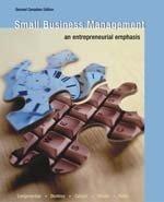 Book Small Business Management : An Entrepreneurial Emphasis, Second Canadian Editi free