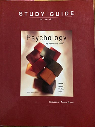 Book Study Guide for Use with Psychology : The Adaptive Mind, Second Canadian Edition free