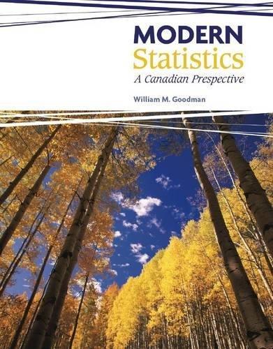 Book Modern Statistics: A Canadian Perspective free
