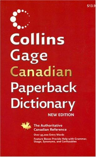 Book Collins Gage Canadian Paperback Dictionary New Edition free