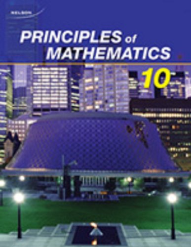 Book Nelson Principles of Mathematics 10: Student Text free