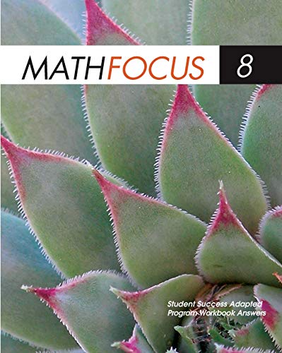 Book Math Focus 8 Student Success Adapted Program Workbook Answers free