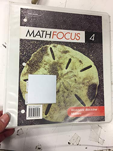 Book Nelson Math Focus 4 Workbook Blackline Masters free