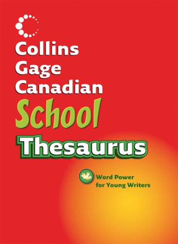 Book Collins Gage Canadian School Thesaurus free