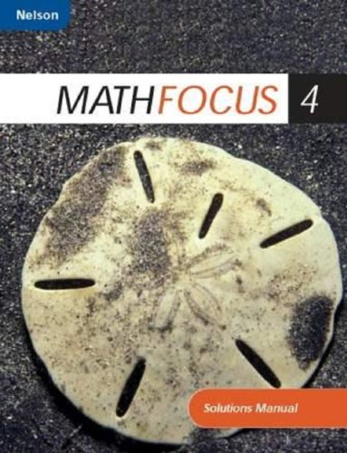 Book Nelson Math Focus 4: Solutions Manual free