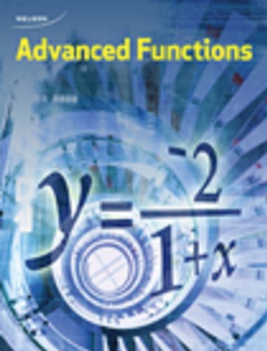 Book Nelson Advanced Functions 12: Student Book free