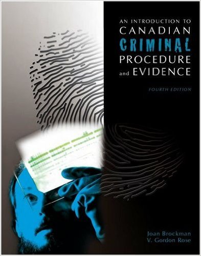 Book Canadian Text Canadian Criminal Procedure and Evidence, Fourth Edition free