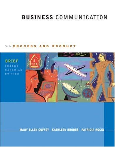 Book Business Communication. Brief (Canadian). 2nd Edition free