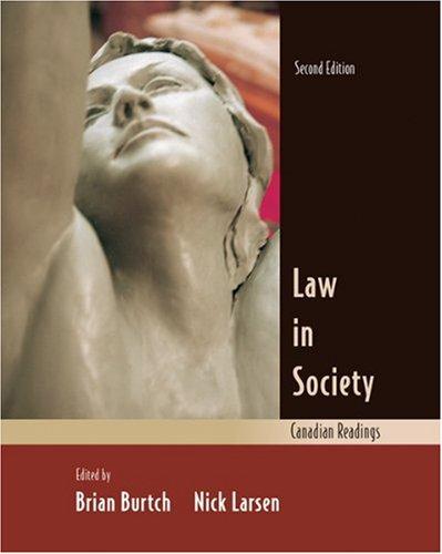 Book Law in Society : Canadian Readings free