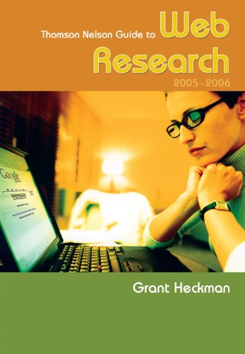 Book Thomson Nelson Guide to Web Research 2005-2006 free