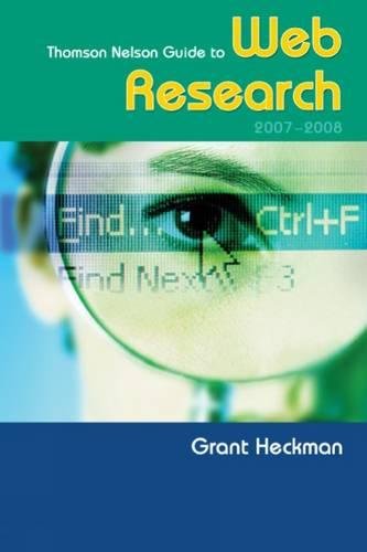 Book Thomson Nelson Guide To Web Research 2007/2008 free