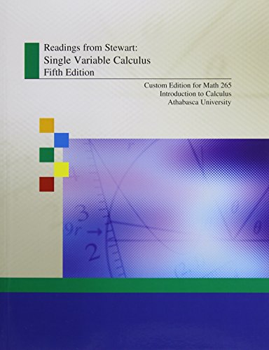Book Custom Publication: Single Variable Calculus for Athabasca University free