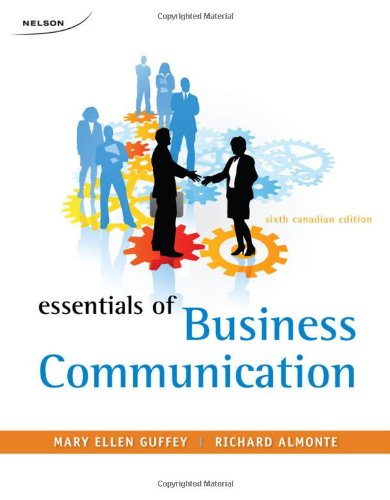 Book Essentials of Business Communication (Canadian Edition) free
