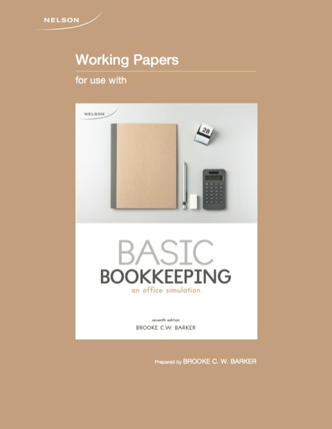 Book Basic Bookkeeping Working Papers free