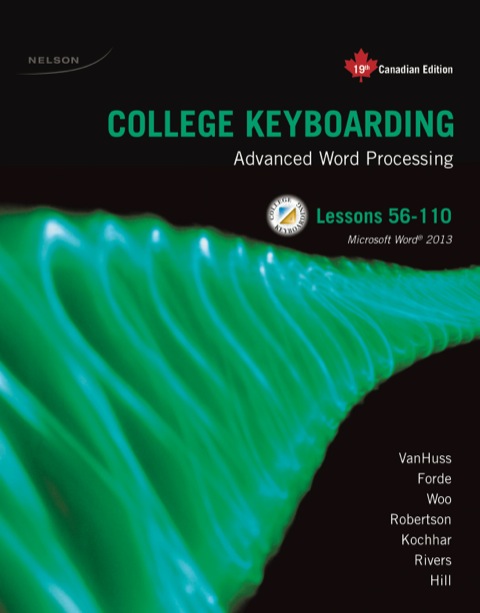 Book College Keyboarding 56-110 free