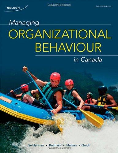 Book Managing Organizational Behaviour in Canada free