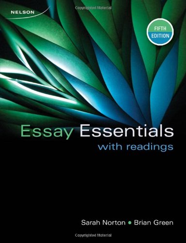 Book CDN ED Essay Essentials With Readings free