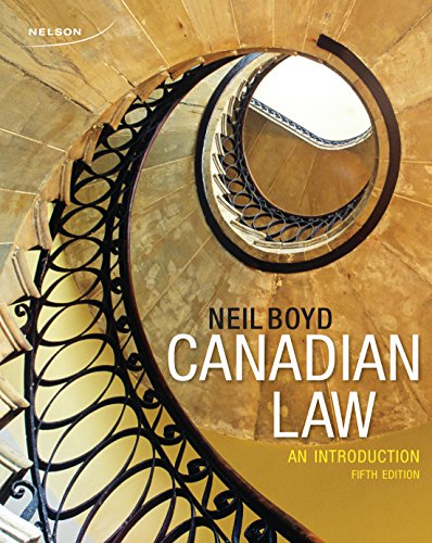 Book Canadian Law: An Introduction free