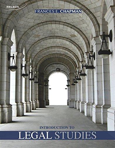 Book Introduction To Legal Studies, 1st Edition free