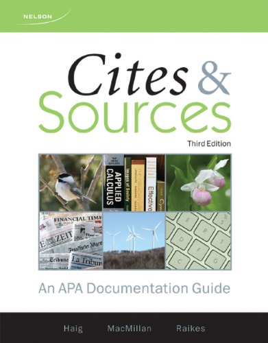 Book Cites and Sources: An APA Documentation Guide (Second Reprint) free