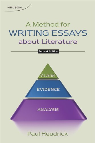 Book Method for Writing Essays about Literature free