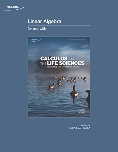 Book Linear Algebra Module for Calculus for the Life Sciences free