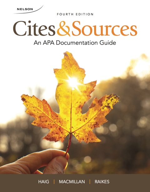 Book Cites and Sources: An APA Documentation Guide free