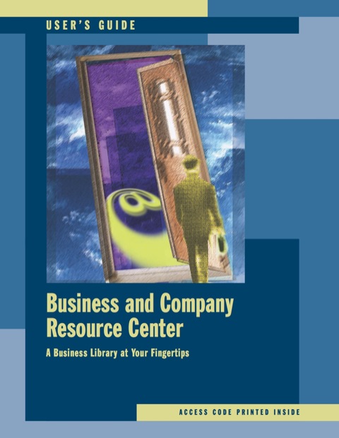 Book Business & Company Resource Center User's Guide free