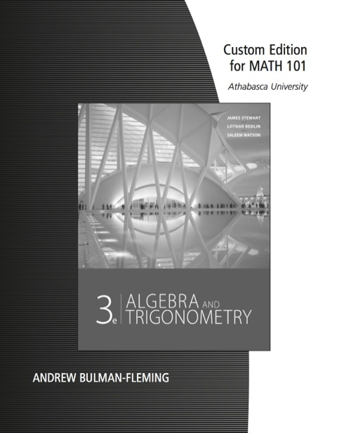 Book SSM for Algebra and Trigonometry for Math 101 free