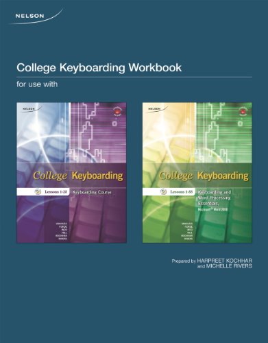 Book College Keyboarding Workbook, Lessons 1-55 free