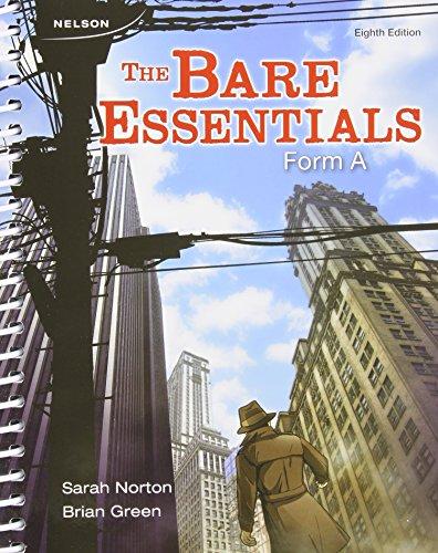 Book Package: Bare Essentials, Form A + Printed Access Card (12 Months) for Grammar à la Carte free