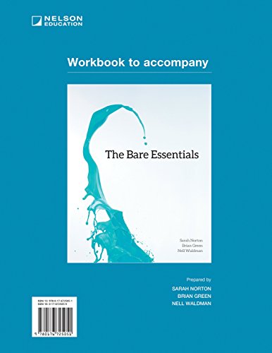 Book Student Workbook for The Bare Essentials, Ninth Ed free