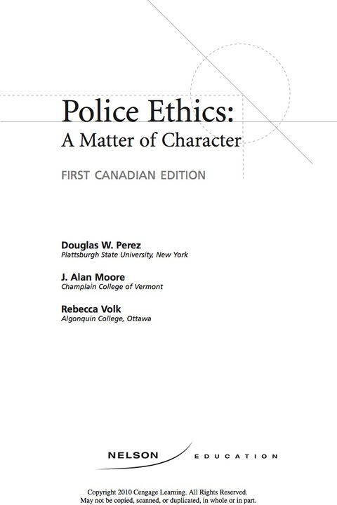 Book Police Ethics: Matter of Character free