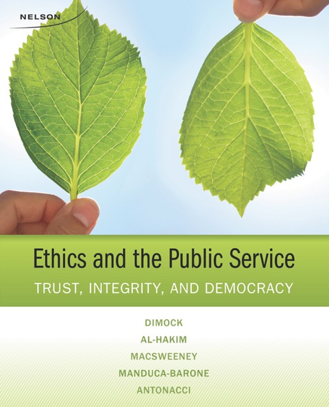 Book Ethics and the Public Service: Trust, Integrity, and Democracy free