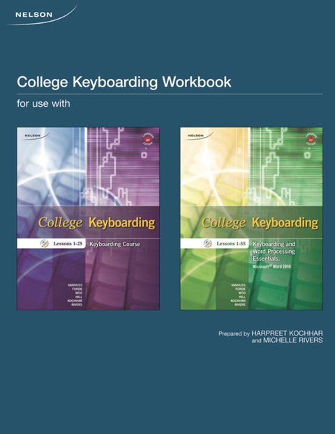 Book College Keyboarding Workbook, Lessons 1-55 free