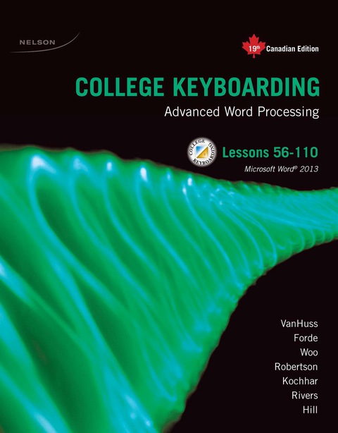 Book College Keyboarding Lessons 56-110 free