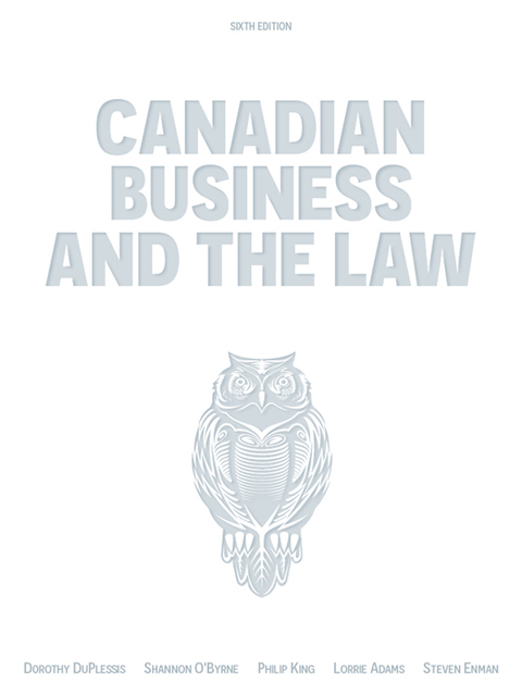 Book Canadian Business and the Law free