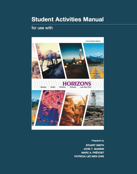 Book Student Activities Manual to accompany Horizons, First Canadian Edition free