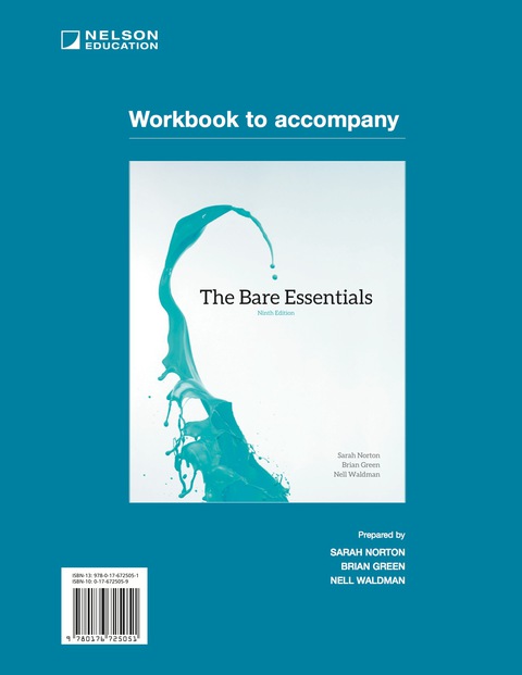 Book Student Workbook for The Bare Essentials free