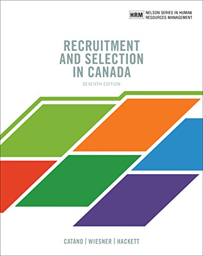 Book Recruitment and Selection in Canada free