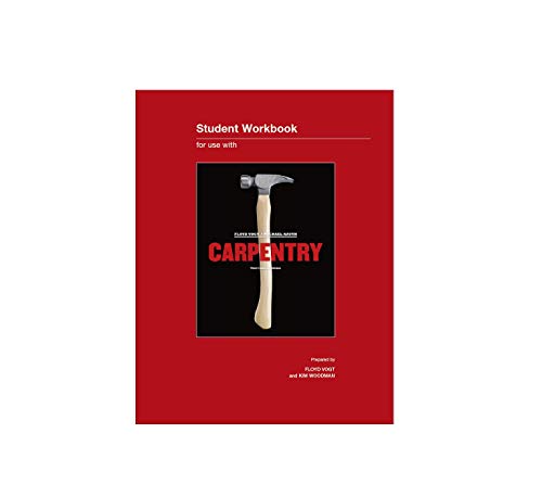 Book Student Workbook for Carpentry, Third Canadian Edition free
