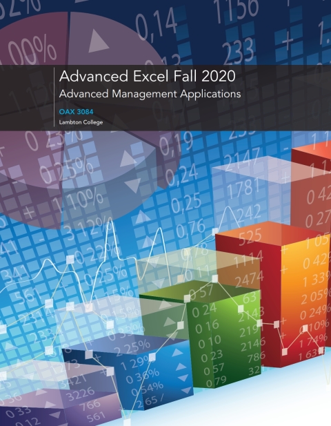 Book Custom eBook: Advanced Management Applications - Excel Fall 2020, Lambton College free