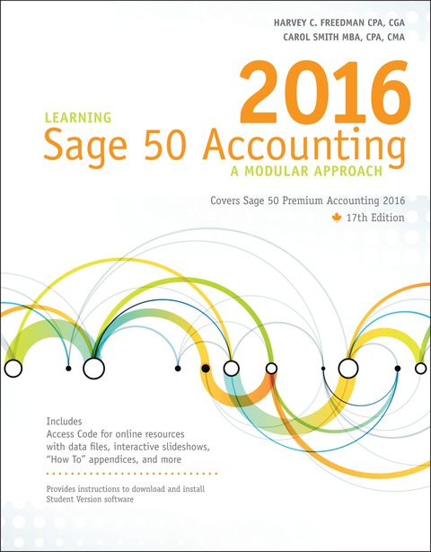 Book Learning Sage 50 Accounting 2016: A Modular Approach free
