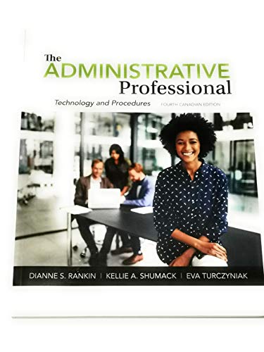 Book The Administrative Professional: Technology and Procedures free