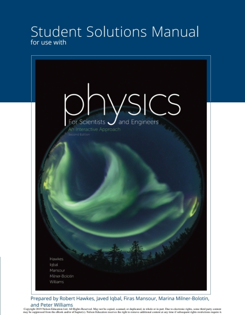 Book Student Solutions Manual for Hawke's Physics for Scientists and Engineers free