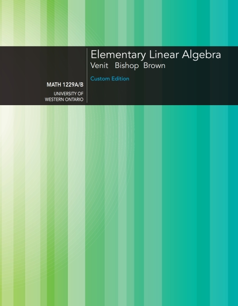 Book Custom eBook: Elementary Linear Algebra free