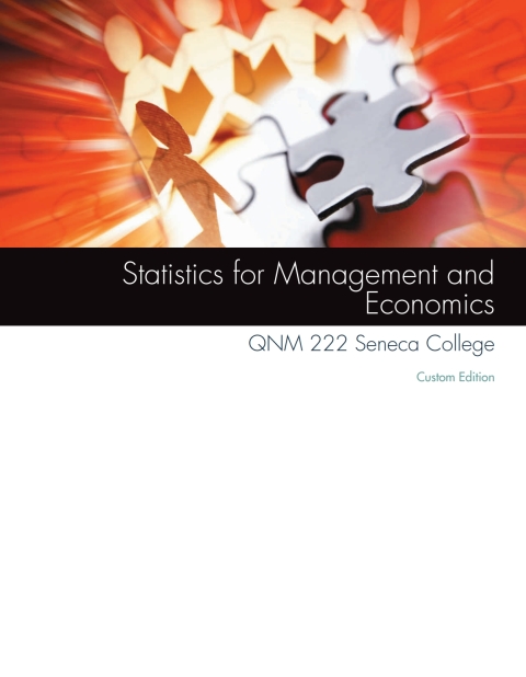Book Custom eBook: Statistics for Management and Economics free