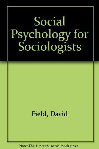 Book Social psychology for sociologists free