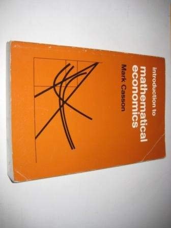 Book Introduction to Mathematical Economics free