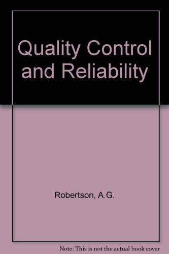Book Quality control and reliability free